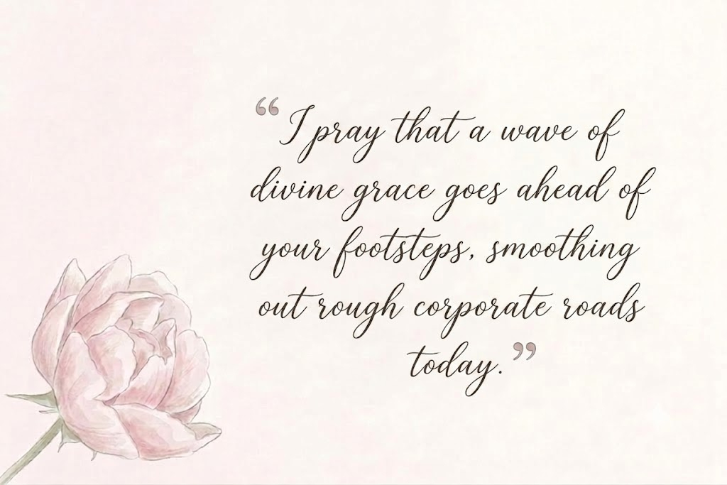 A spiritual graphic focused on inner serenity, delivering comforting end-of-week morning prayers. 