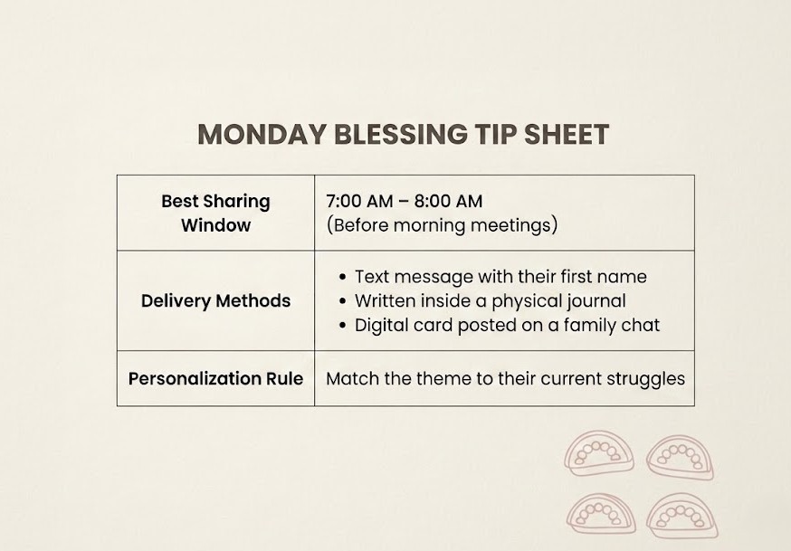 A quick and clear visual guide on how to share positive messages effectively. 