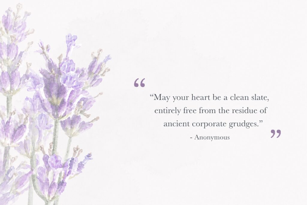 A beautiful text graphic encouraging a clean slate and mental peace, delivering peaceful late-week greetings.