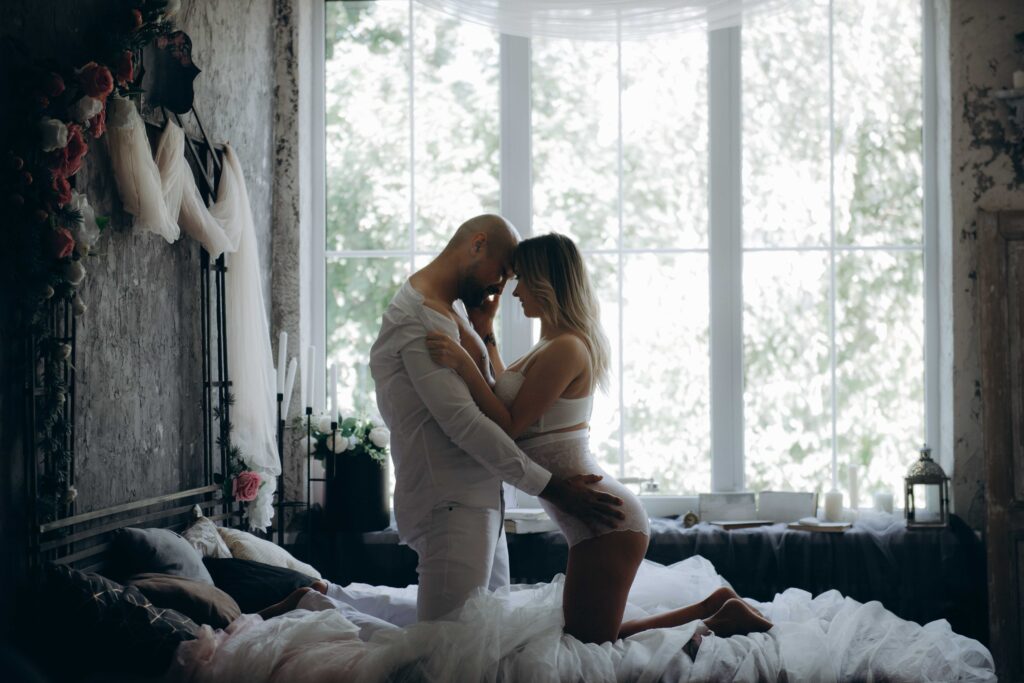 What is Third Base? Meaning, Limits & Clear Consent (2026) A couple embracing closely, balancing intense physical pleasure with absolute mutual respect for what is third base.